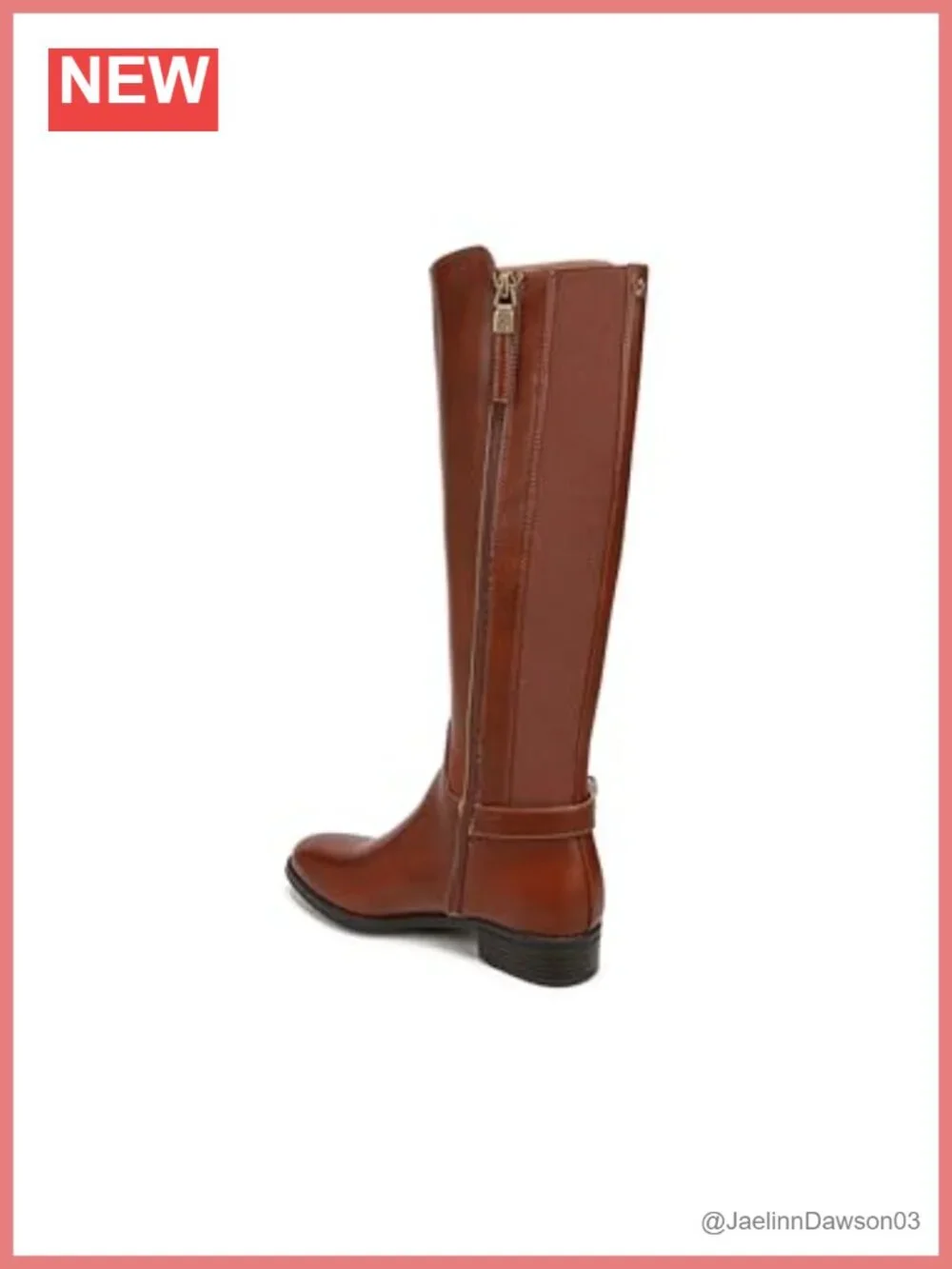 Over-the-Knee Equestrian Riding Boots with Block Heel & Zip Closure